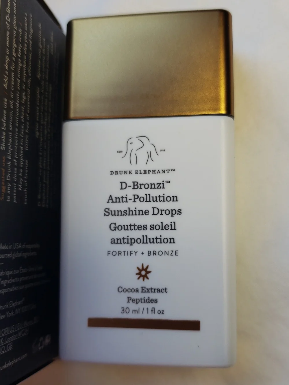 Drunk Elephant D-Bronzi Anti-Pollution Sunshine Drops  1 oz  30 ml Full Size